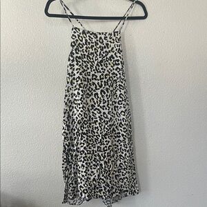 Volcom Leopard Print Mini Dress - Black and Yellow